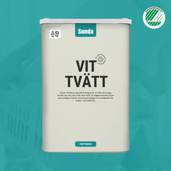 Sunda Pulver Vittvätt 442 tvättar