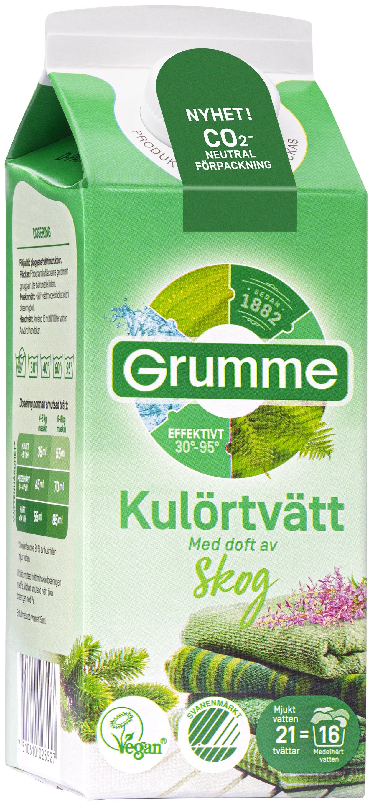 Grumme Flytande Kulörtvätt Skog 750ml