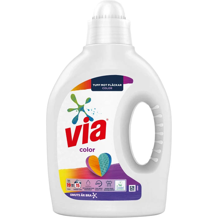 Via Tvättmedel Flytande Color 760ml