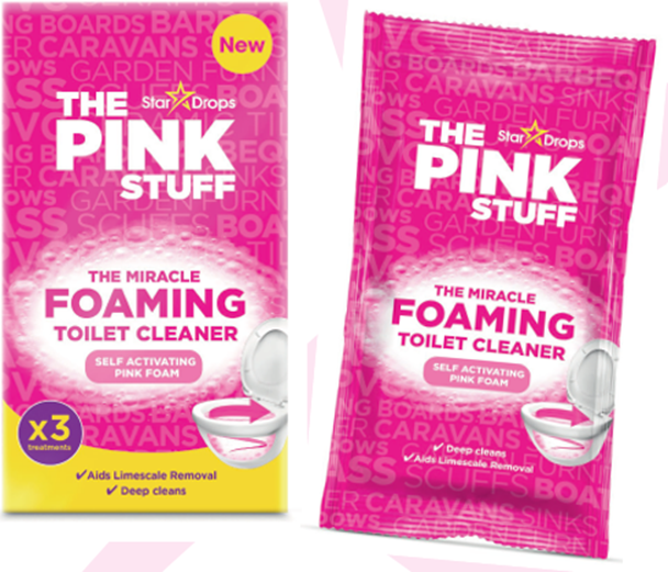 The Pink Stuff Miracle Foaming Toilet Cleaner 3x100g